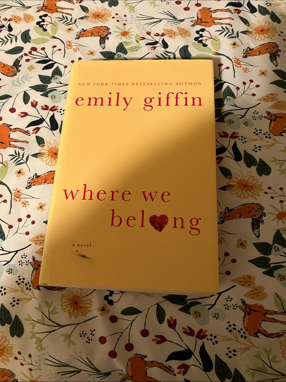 Emily Giffin’s Where We Belong Book Good condition